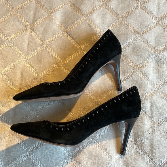 Coach Studded Pump, black suede, size 7, 8.5 - Picture 6 of 7